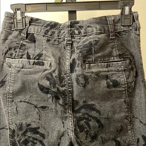 Pilcro Gray Maxi Trumpet Jeans Night Out - Picture 4 of 5